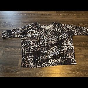 Lane Bryant animal print T